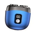 thumbnail image 4 of Bunblic Rasoir Électrique 5 W Rechargeable Machine de Rasage de Barbe pour Hommes Voyage Camping Bleu, 4 of 8