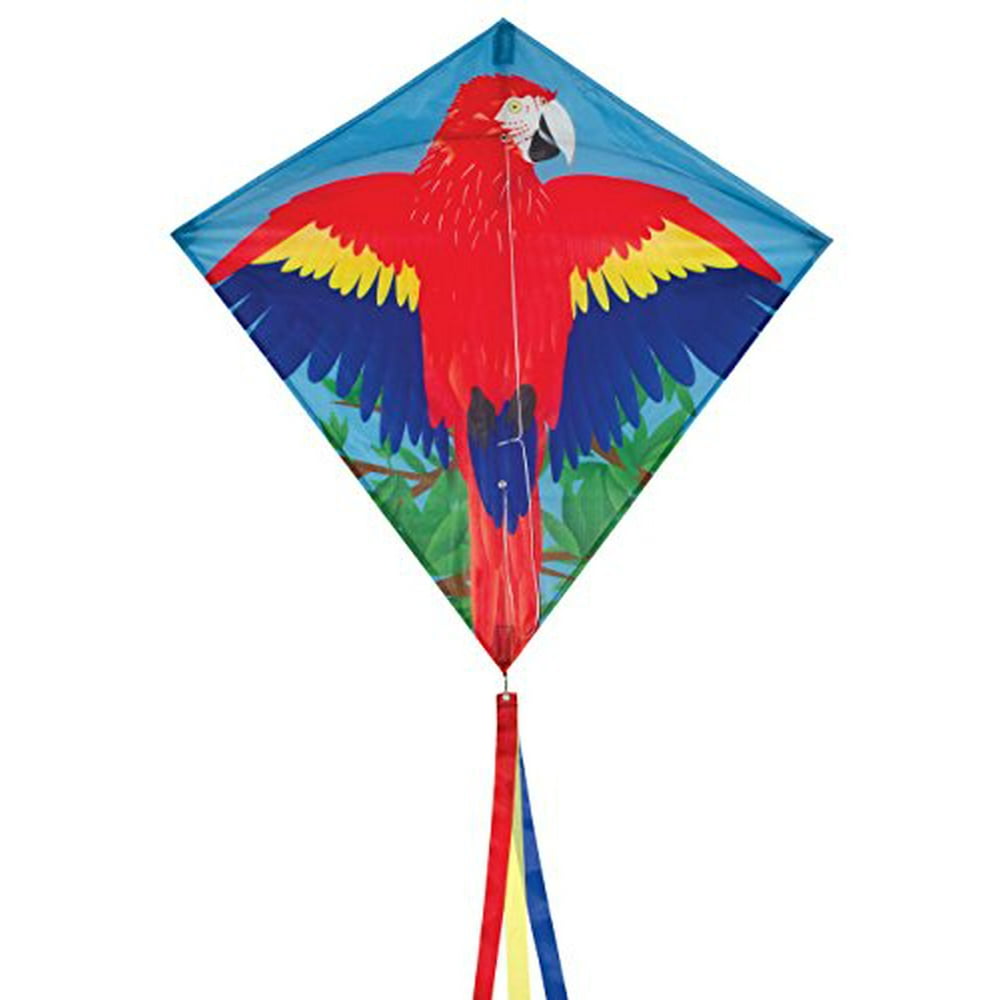 In the Breeze Parrot 30 Inch Diamond Kite Single Line Includes Kite