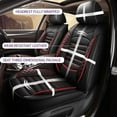 thumbnail image 4 of AOMSAZTO Seat Covers Fit For Jeep Renegade 2015-2024 5 Seats Car PU Leather Full Set Seat Covers Protector （Black&Red）, 4 of 5
