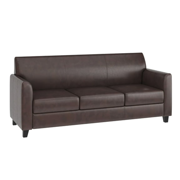Flash Furniture HERCULES Diplomat Series Brown LeatherSoft Sofa