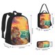 thumbnail image 2 of Balery Island Beach Guinea Pig Mochila escolar 3 en 1 para niños: mochila resistente con lonchera térmica y estuche para lápices. Mochila escolar para niños y niñas., 2 of 7