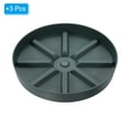 thumbnail image 3 of Unique Bargains Plant Pot Saucers 9 Inch, 3 Pack Plastic Round Plant Pot Flower Drip Tray, White, 3 of 6