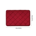 thumbnail image 3 of Guanhe Bathroom Floor Mats, Diatomite Absorbent Mats Pet Kitchen Bathroom Toilet Sink Doorway Non-slip Quick-drying Foot Mats，Red, 3 of 9