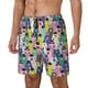 thumbnail image 1 of Balery Llamas Colorful Bañador para hombre, shorts de playa de secado rápido con entrepierna y forro de compresión-Medium, 1 of 6