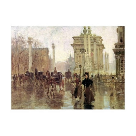 - The Dewey Arch, Madison Square Park, c.1900 Print Wall Art By Paul Cornoyer