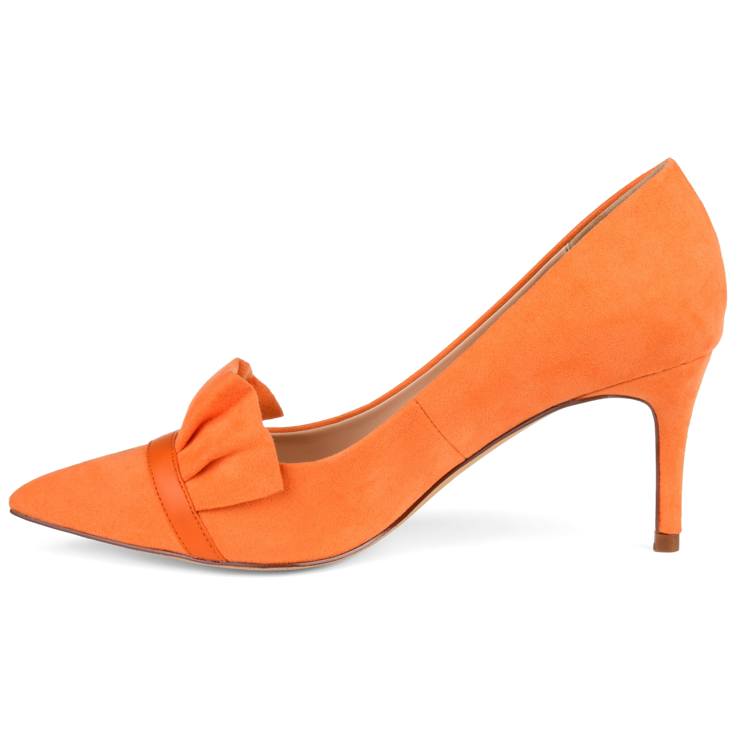Journee Womens Marek Pointed Toe Mid Heel Pumps