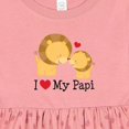 thumbnail image 4 of Inktastic I Love My Papi Childs Girls Baby Dress, 4 of 5