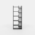 thumbnail image 3 of Ada Home Decor Bonaparte Multiple Tier Open Shelf Modern Bookcase, Anthracite/White, 3 of 7