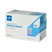 Medline Safety Blood Lancets, 28 Gauge x 1.8mm, 200 Count