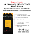 thumbnail image 4 of Express Beauty 100% Kanekalon Fiber African Collection Sensationnel 6X X-Pression Pre-Stretched Braid 58” Inch Hair (1B Off Black), 4 of 5