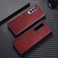 thumbnail image 5 of 1pc Phone Case With Premium Leather Cover Retro Design Full Protective Phone Case For Samsung Galaxy Z Fold 4 Fold4 5G, 5 of 5