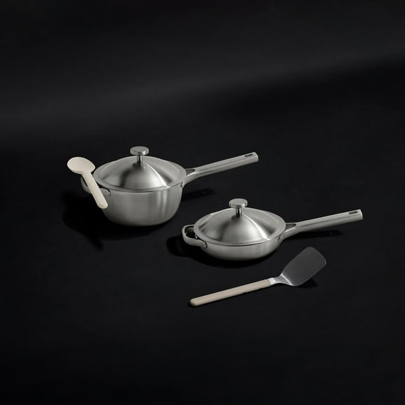 Our Place Titanium Pro Mini Cookware Duo (6 piece) A high performance pot and pan powered by titanium brushed