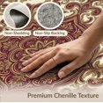 thumbnail image 6 of ODIKA 8'x10' Washable Area Rug Durable, Non-Slip Bedside Traditional Way Burgundy Cream Styling Vintage Hallways for Living Room, Under Sectional, Family, 6 of 7