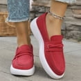 thumbnail image 5 of longantii Orthopedic Shoes for Women Arch Support Slip on Non Slip Golf Shoes Wide Width Knitted Mesh Stretch Walking Shoes Comfort 2026 New Orthopedic Shoes Red, 5 of 7