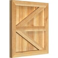 thumbnail image 2 of 21 1/2"W X 22"H Timbercraft Four 5 3/8" Boards Framed Board-N-Batten Shutters W/Z-Bar, Rough Sawn Western Red Cedar (Per Pair), 2 of 13