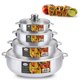 thumbnail image 2 of Set Caldero Alpine Cuisine de aluminio de 8 piezas con tapas de vidrio, 2 of 8