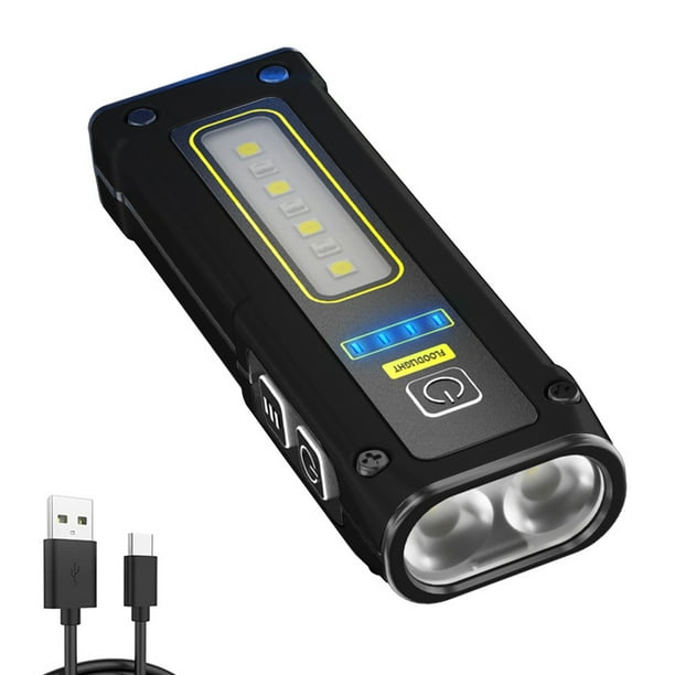 Linterna Flash Portátil Linterna Camping 7 Engranajes Multipropósito (negro)