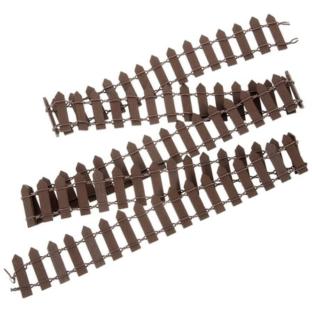 NUOLUX 1Pcs Mini Fence for Garden in Rectangular Shape 11.8x1.2in