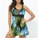 thumbnail image 4 of Gibobby Trajes de Natación para Mujer Nuevo traje de baño dividido con estampado tankini conservador de Europa y América(Verde,XL), 4 of 5