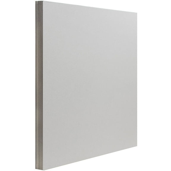 JAM Paper Matte Paper, 8.5 x 11, 28lb Light Grey, 50/Pack