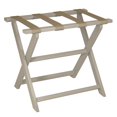 thumbnail image 1 of Earth Friendly Taupe Folding Luggage Rack with Dark Tan Straps, 1 of 1