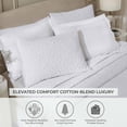 thumbnail image 3 of Superior Vineyard Cotton Blend Matelasse Coverlet, Queen, White, 3 of 9