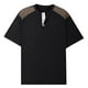 thumbnail image 4 of pstuiky camisetas de hombre, Camisa de punto informal de verano para hombre, de color liso, con cuello abierto, transpirable, de manga corta, con cuello de manga corta ropa de hombre s, 4 of 4