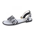 thumbnail image 2 of Sandalias de playa con punta abierta para vacaciones informales con estampado plano para mujer Wmkox8yii  nm7169, 2 of 7