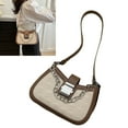 thumbnail image 2 of YSTINNG Women Shoulder Bag Versatile Large Capacity Soft Touch Chain Strip Color Block Underarm Bag for Shopping Dating Free Size C311-2934, 2 of 5