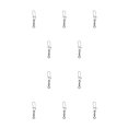thumbnail image 3 of Paquete de 10 pines de conector de pesca Naiovety acero inoxidable Tipo 5, 3 of 6