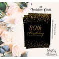 thumbnail image 5 of Darling Souvenir Black Birthday Invitation Card Printable Fill or Write In Blank Invites Party Supplies Pack Of 28 5 x 7 Inches, 5 of 5