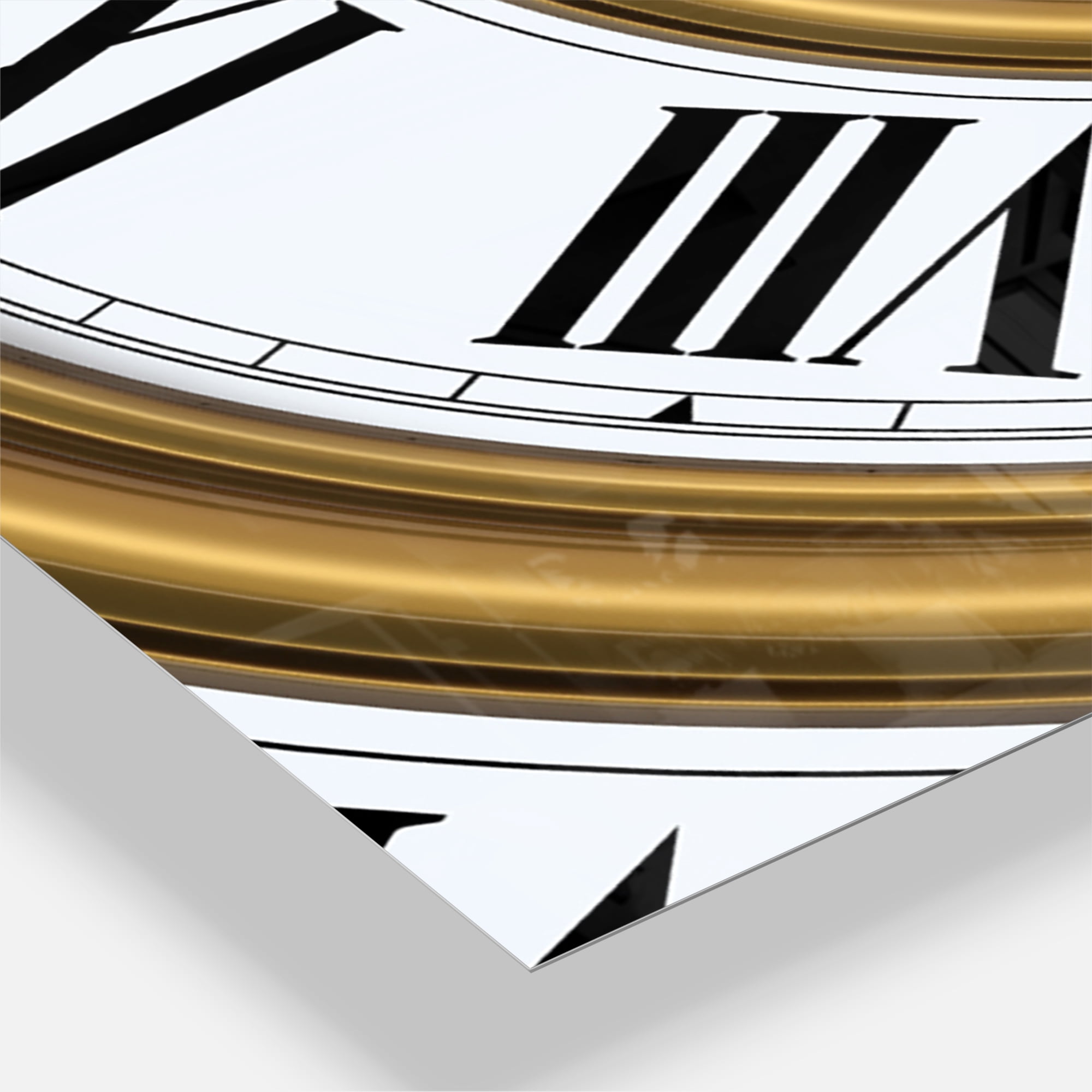 Designart 'Time Spiral in Antique Style' Modern Wall Clock