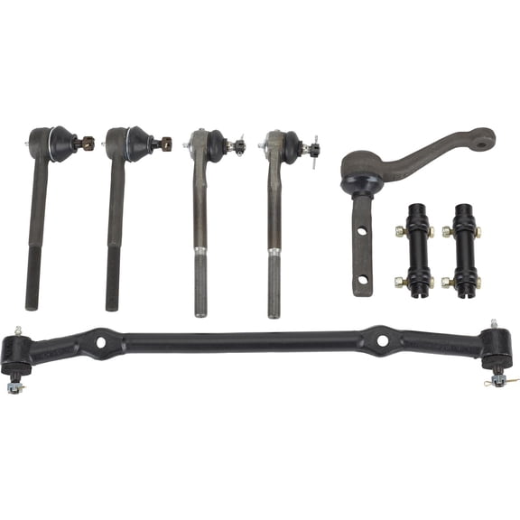 Speedway Motors 1978-88 GM Midsize/Metric Complete Steering Kit, Includes Center Link, Idler Arm, Tie Rod Adjusters, Inner/Outer Tie Rod Ends, OEM Spec Quality
