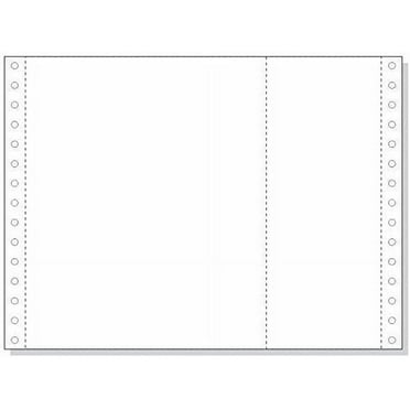 9-1/2 x 7" 1 Part Continuous Paper with Extra Vertical Perforation
