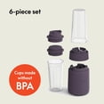 thumbnail image 3 of 6 Pcs Portable Rocket Blender, Juicer & Smoothie Maker, 240 Watt Motor,  Cups, Dishwasher Safe, Press & Twist Design, 3 of 7