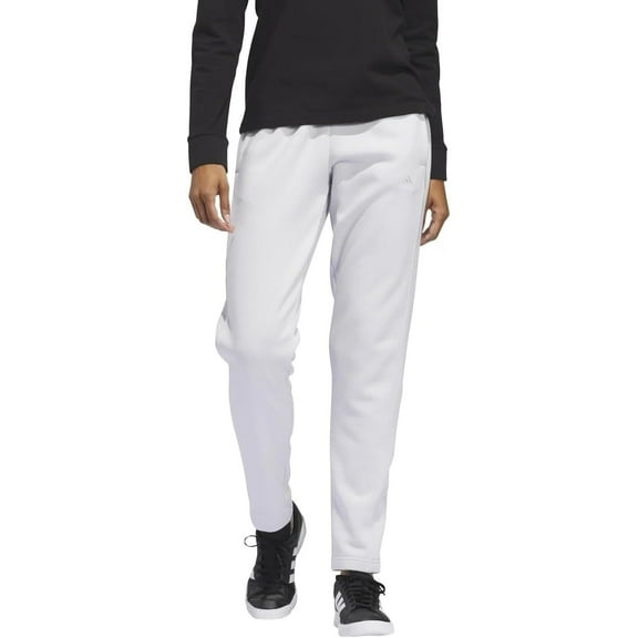 adidas Women’s Relaxed Fit Tapered Legs Fleece Pant  Gray (Dash) XS