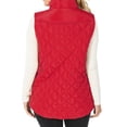 thumbnail image 3 of A2Y Women's Diamond Quilted Padding Zip Front Side Pockets Vest Ruby XL, 3 of 3