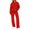Red, variant on Sets For Women Crewneck Sweatshirt Jogger Pants Set Soft Polyester Fall Winter Casual Outfit Gray S