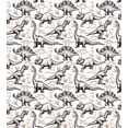 thumbnail image 3 of Reptile Duvet Cover Set, Magnificent Reptiles with Footprints Doodle Art Animals Abstract Pattern, Decorative 2 Piece Bedding Set with 1 Pillow Shams, Twin Size, Brown White, by Ambesonne, 3 of 3