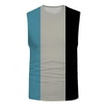 thumbnail image 2 of Vedolay Tank Tops Men Men Summer Stripe Fashion Casual Sports Sleeveless Top Mens Tank Top(Blue,L), 2 of 4