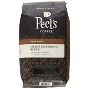 Pack of 2 - Peets Coffee Major Dickasons Blend Deep Roast, Whole Bean (32 Oz.)