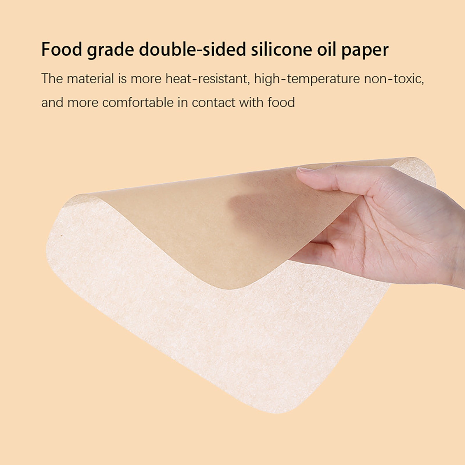XKHZJL Air Fryer Liners Disposable Parchment Paper, Airfryer Sheets for Baking, Square Unbleached Non-Stick Steamer Liner for Oven, Microwave, Steaming Basket