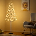thumbnail image 4 of Costway 5 FT Lighted Alpine Tree with 1000 White LED Lights, Weighted Base for Christmas, 4 of 10
