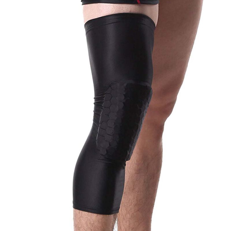 2pcs Hot Basketball Leg Knee Pad Long Sleeve Protector Gear Crashproof Antislip 