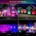SANSI 100 Watts LED Flood Light Outdoor, RGB Color Changing Exterior