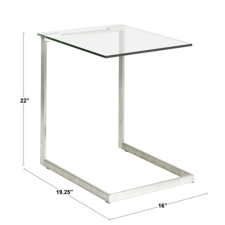LumiSource - Zenn Glass End Table - Clear