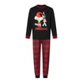 thumbnail image 3 of Pijamas Navideñas Conjunto de pijama de 2 piezas Traje de cintura elástica con estampado informal familiar Kuymtek Negro*4-5 años*niño Única para Unisex, 3 of 8