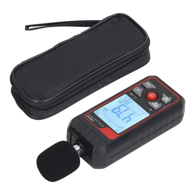 Probador de ruido LCD, medidor de nivel de sonido, dispositivo de medición de ruido sensible, probador de decibelios impulsado por el rendimiento