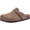 Mocha, variant on Vegan Suede Clogs for Women Men, Arch Support Leather Mules Potato Sandals Shoes with Cork Footbed, Apricot