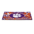 thumbnail image 3 of Clemson Tigers 28" x 16" Happy Holidays Christmas Turf Door Mat, 3 of 3
